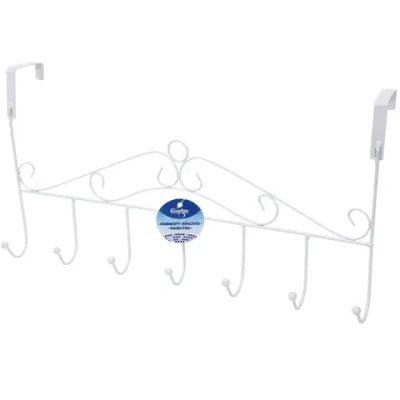 Крючки надверные на планке «ЛОФТ ТАМБЛ», цвет белый, 42.5*24.5см (Лейбл Селфи)