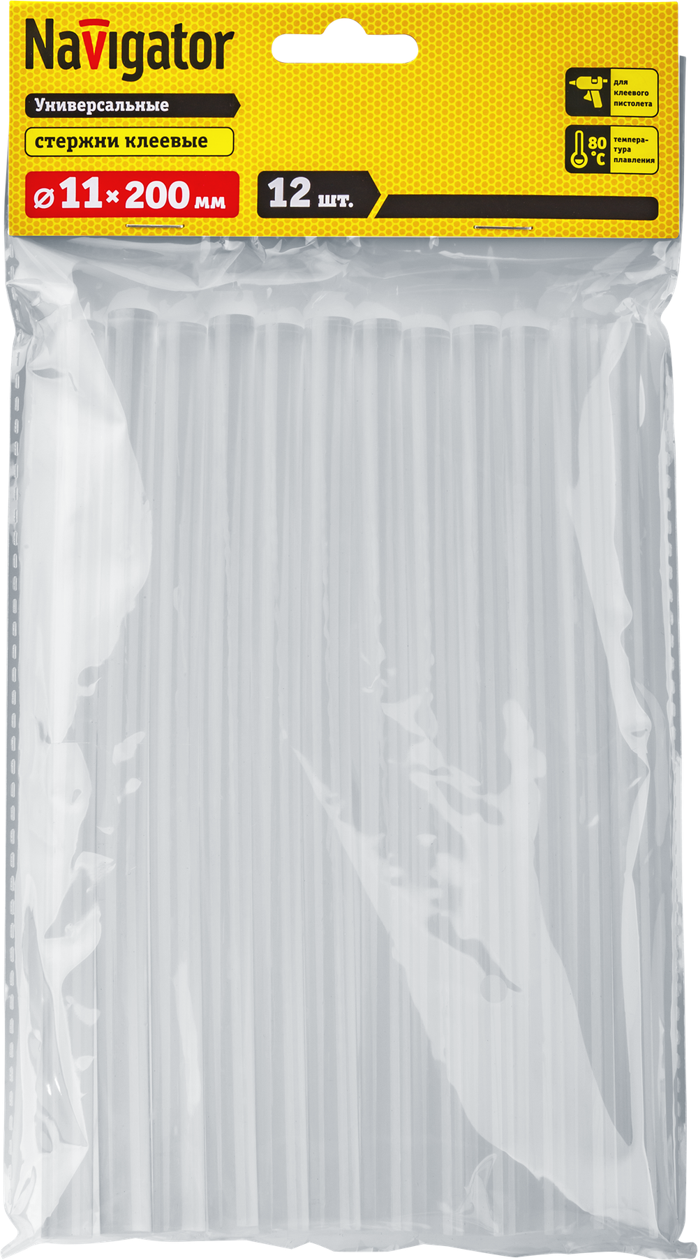 Клей Navigator 93 246 NEM-Ks01-11-200-H12 (стержень, 11 мм*200 мм, 12 шт)