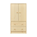 Комод Раст 2 двери 2 ящика, с органайзером, из сосны, в лаке