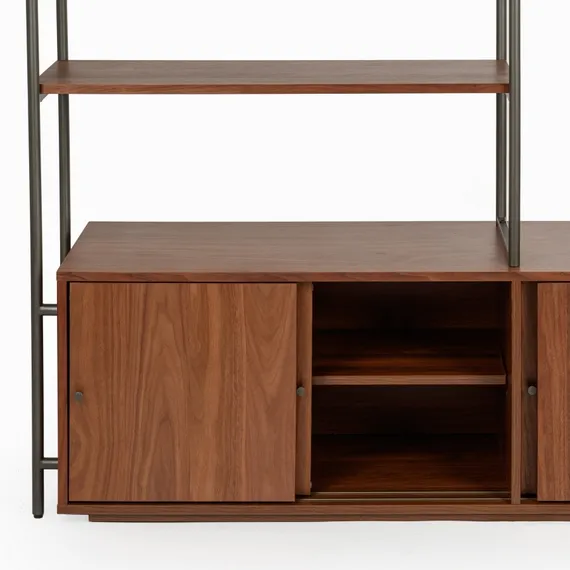 Стеллаж Vallery, 180х160 см, шпон ореха