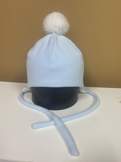 Шапка зимняя детская "Крошка"с утеплителем голубая , размер 44-46