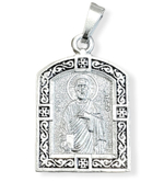 Нательная именная икона святой Петр с серебрением