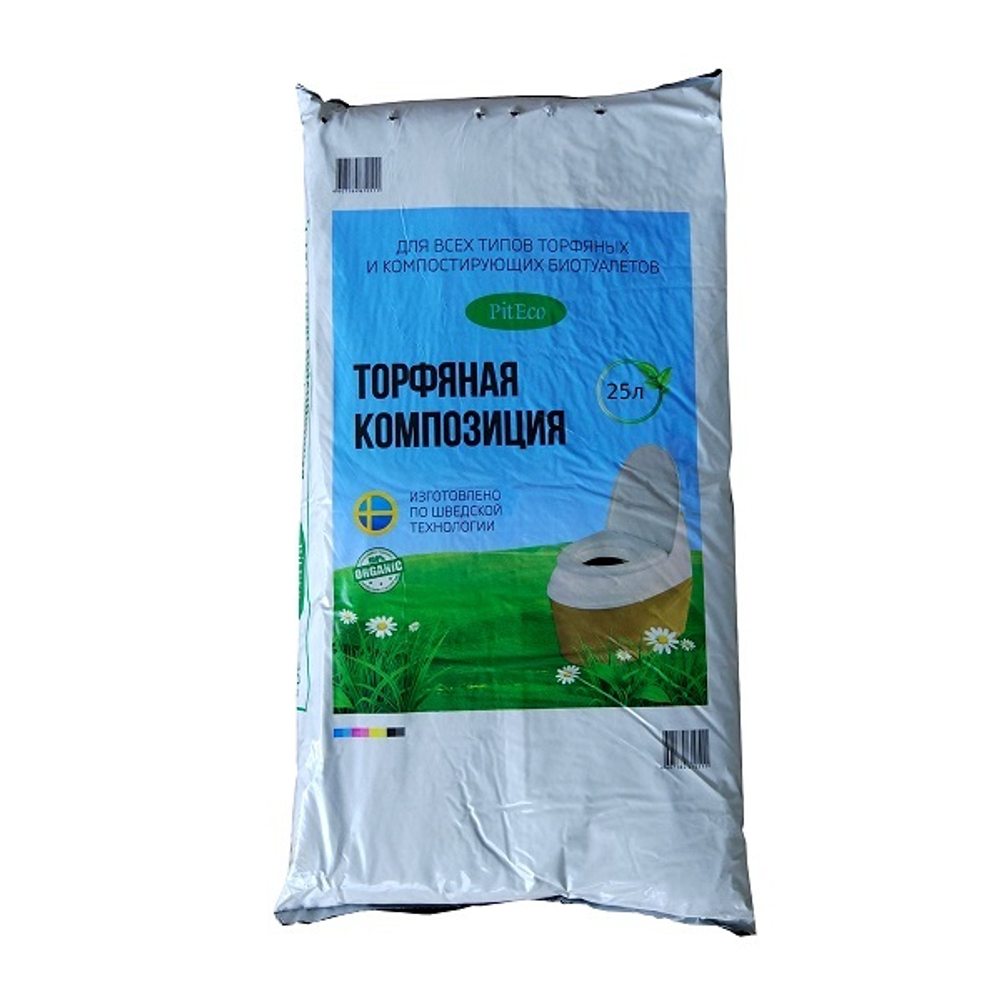 Торфяная композиция Piteco для биотуалетов 25 л