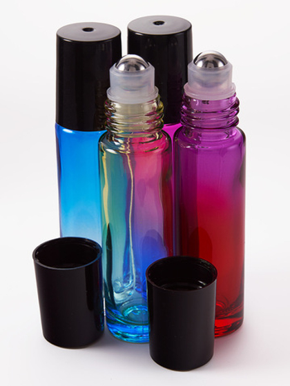 Стеклянный роллер-флакон с градиентом