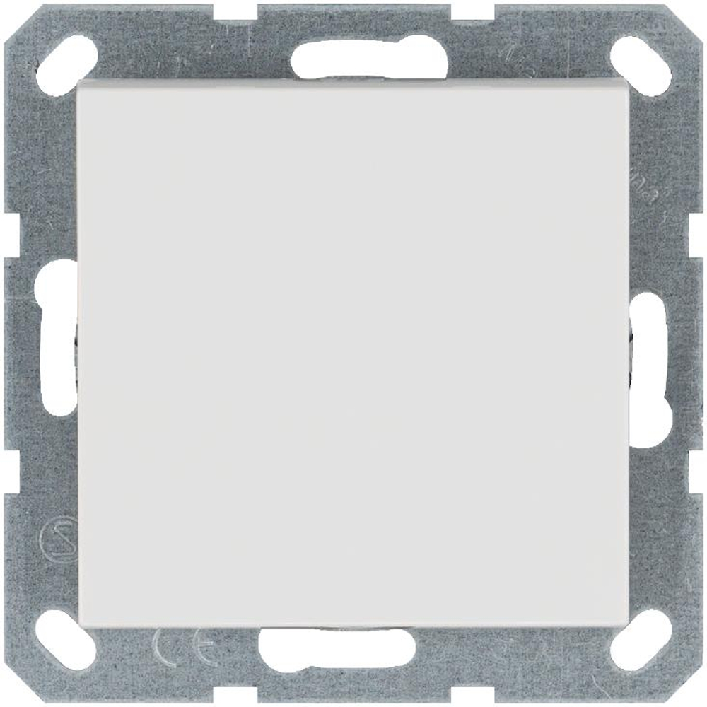 Переключатель проходной 1-кл. 10А IP20 механизм бел. глянцевый Jasmart G3012W