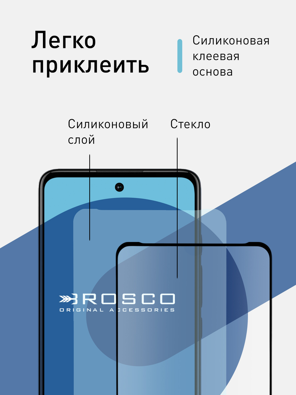 Защитное стекло ROSCO для Motorola Moto G60S оптом (арт. MOTO-G60S-FSP-GLASS-BLACK)