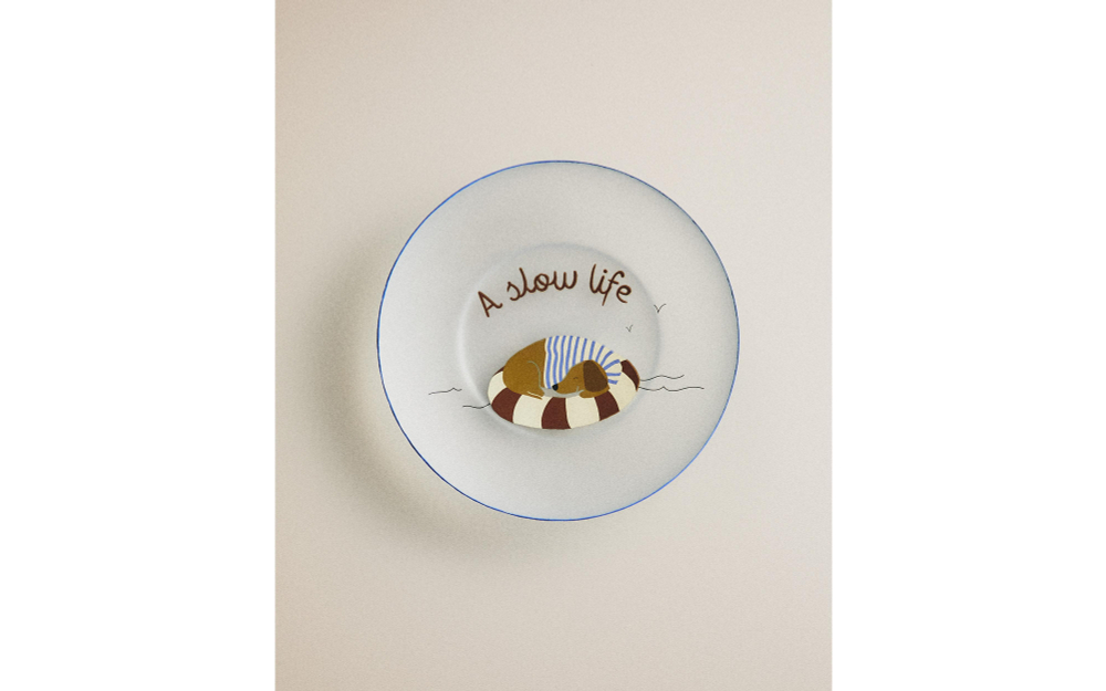 Zara Home дозатор для жидкого мыла, пластик, синий
