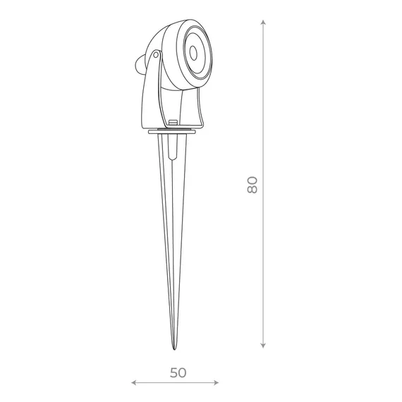 SL098.405.01 Светильник уличный наземный ST-Luce Черный/Прозрачный LED 1*5W 4000K PEDANA