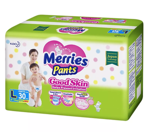 MERRIES Good Skin Трусики для детей размер L 9-14 кг 30 шт