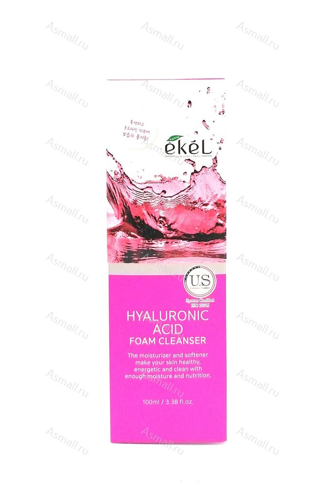 Нежная пенка для лица с гиалуроновой кислотой Hyaluronic Acid Foam Cleanser, EKEL, Корея, 100 мл.