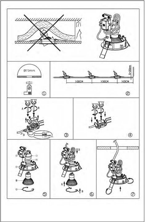 Встраиваемый светильник Lucide Focus 11001/05/31