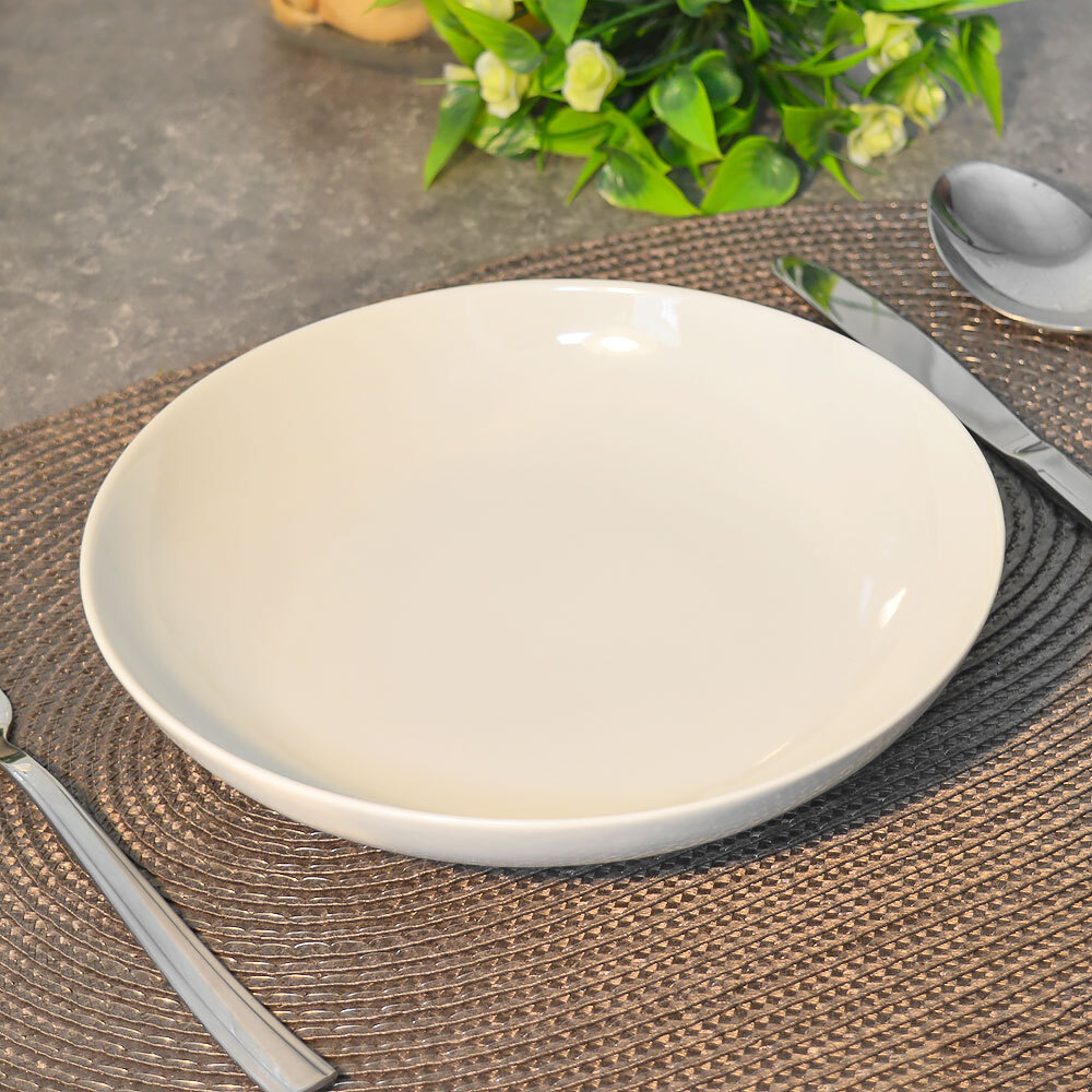 Тарелка 205мм глубокая форма Универсал Без деколи 700мл