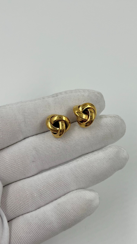 Серьги пусеты Узелки