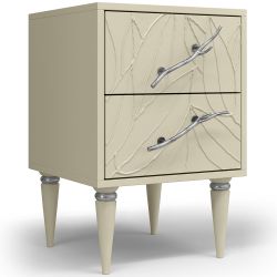 Тумба Арт Колор leaves Классик Сильвер Серый шелк