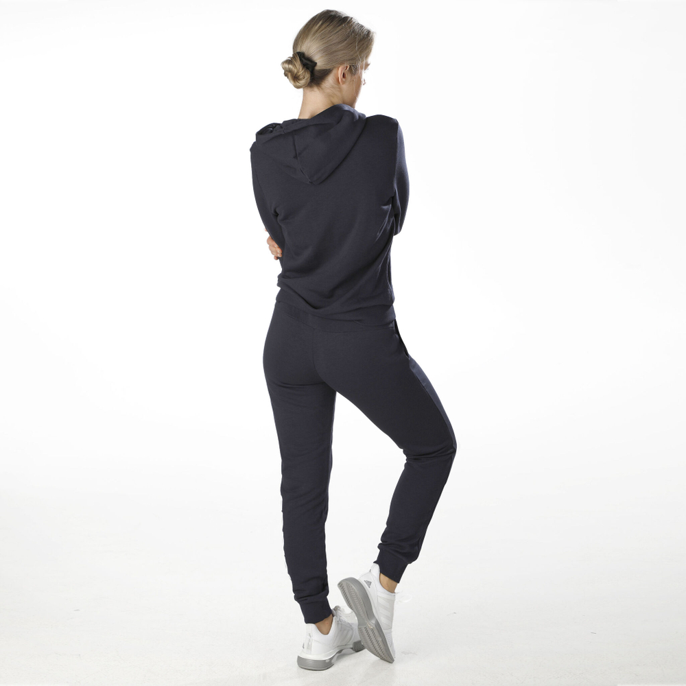 Женские теннисные брюки adidas Linear French Terry Training Pants Women - Dark Blue, White