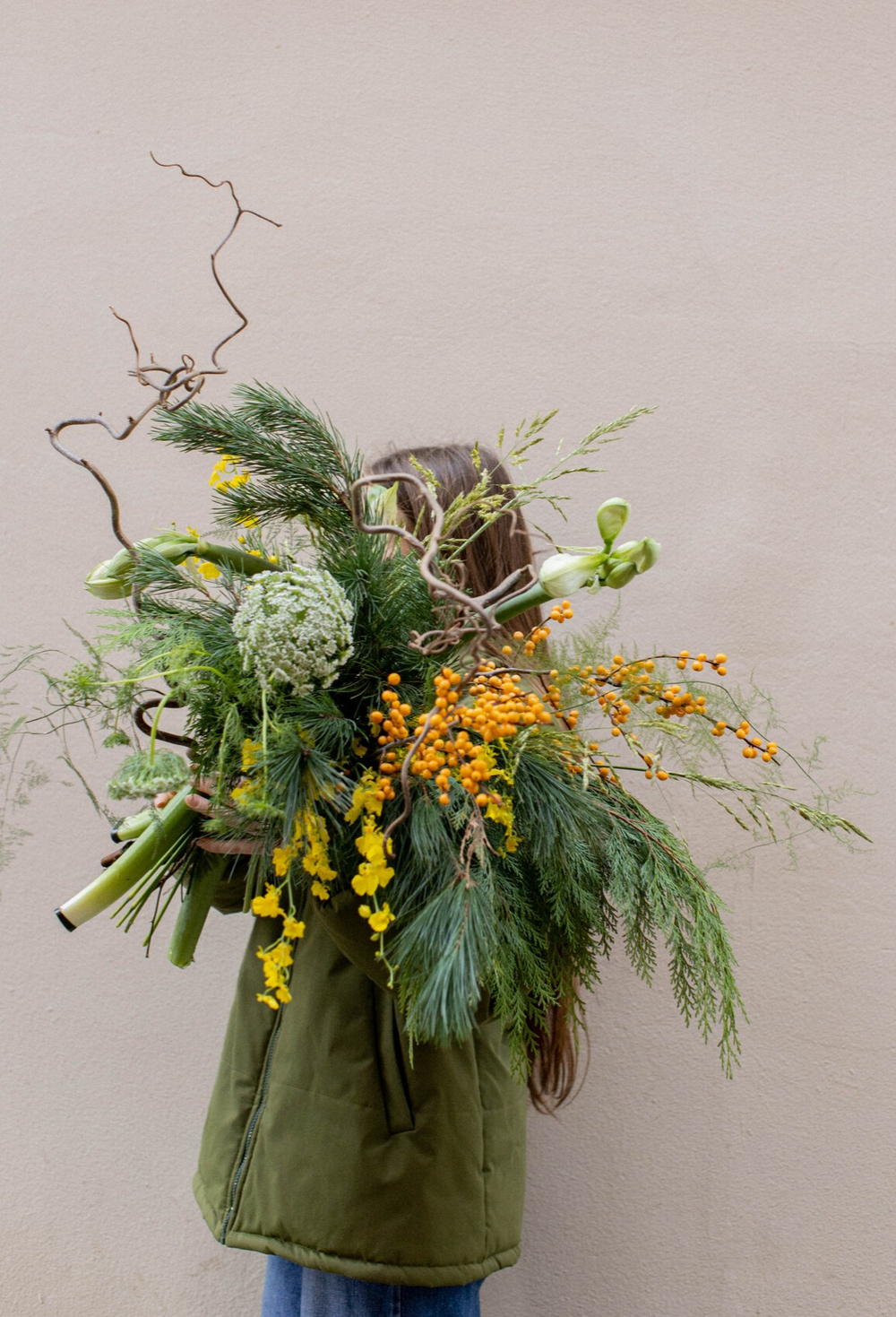 Зимний букет “green dragon”