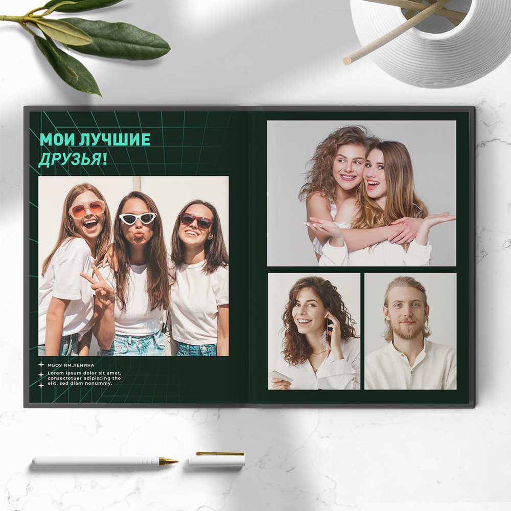 PSD-Шаблон фотокниги "Антик"