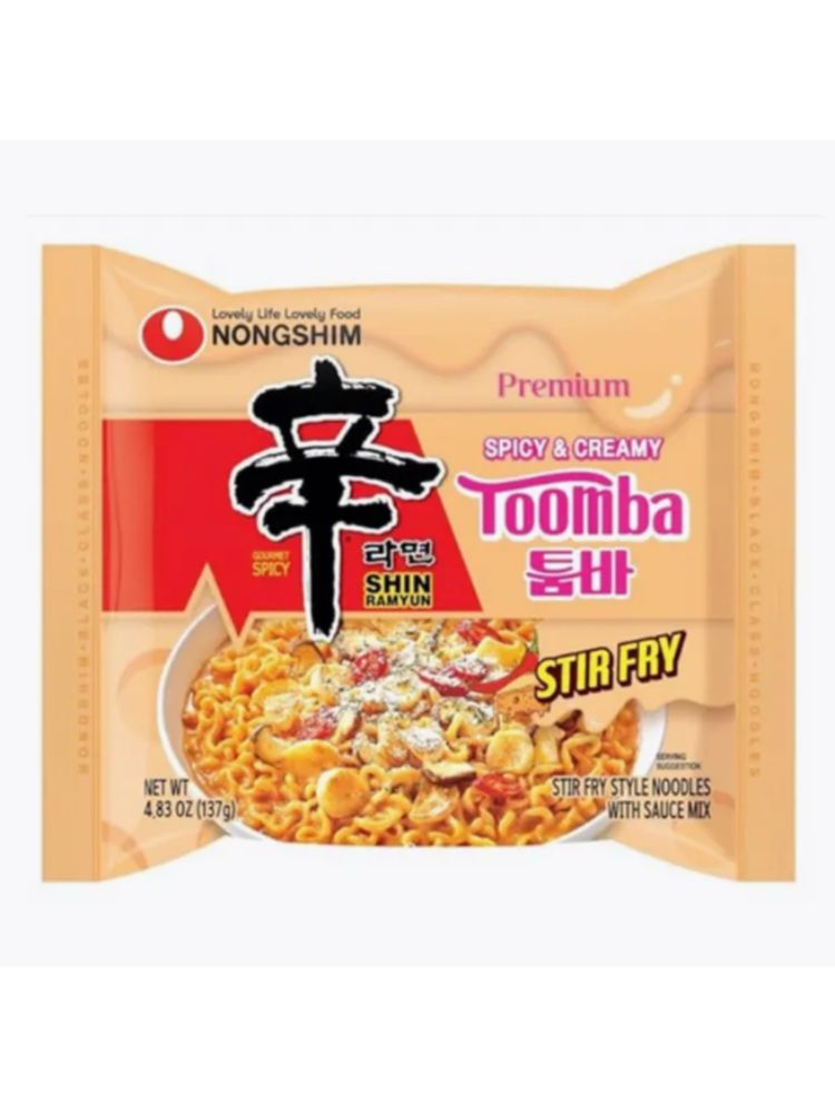 Лапша Nongshim Toomba Острая сливочная 137 г x 5 шт