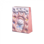 Пакет подарочный бумажный Alingar, (М) 18х23х10 см, вертикальный, "Милые мишки", мат. ламинация, тиснение голография, эфффект 3D, ассорти