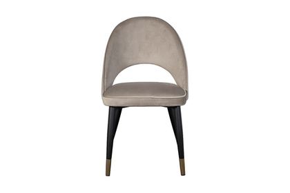 Стул велюровый 51x56x84см Garda Decor серо-бежевый