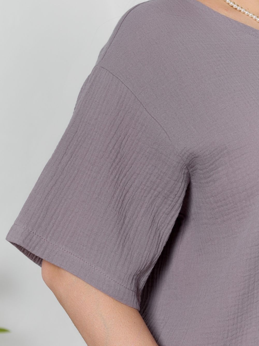 Блузка Вуаль-4 Виотекс СЕРЫЙ