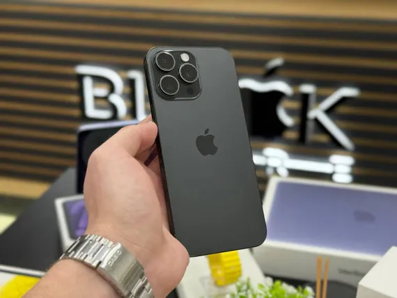 Б/У Телефон Apple iPhone 16 Pro Max Black 256Gb 93% (JJLY49CP49)