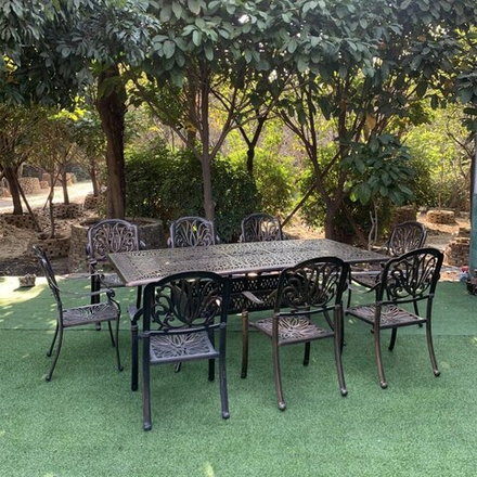 Литая мебель из алюминия Nairobi 8, античная бронза