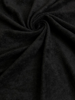 Трикотаж хлопок, черный махра, хб/пэ VT