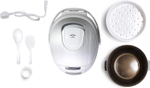Yum Asia Рисоварка Sakura Rice Cooker, 8 чашек, 1.5 л (White and Silver)
