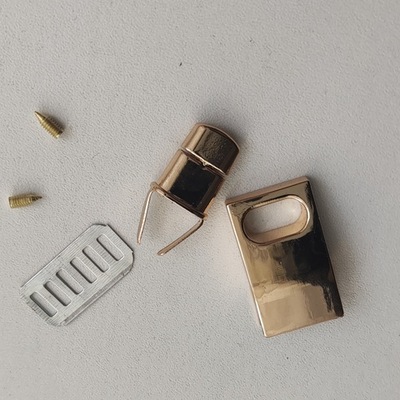 Замок вертушка на винтах Кнопка Золото