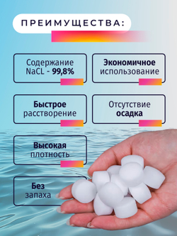 Соль таблетированная SAYDAM (Турция), мешок 25 кг