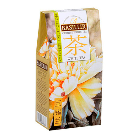Basilur White Tea зеленый листовой 100 г