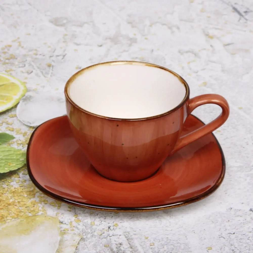 Чайная пара «Corsica orange» (кружка 200мл+блюдце)