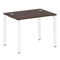 Metal System Стол письменный на П-образном м/к БП.СП-1 Венге Цаво/Металл Белый 1000*720*750