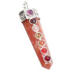 Кулон "7 чакр" самоцветы