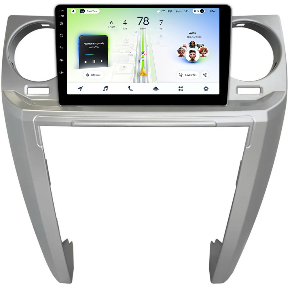 Магнитола для Land Rover Discovery 3 2005-2009 (прямые углы) - Teyes CC4L монитор 9" IPS на Android 14, Snapdragon 662, CarPlay, 4G SIM-слот