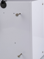 Вытяжка кухонная Quin-60 (WHITE) белый, D150мм, 1200м3/ч, полновстраиваемая, мотор 230Ватт, металл 60см, кнопочное управл.(MACBI)