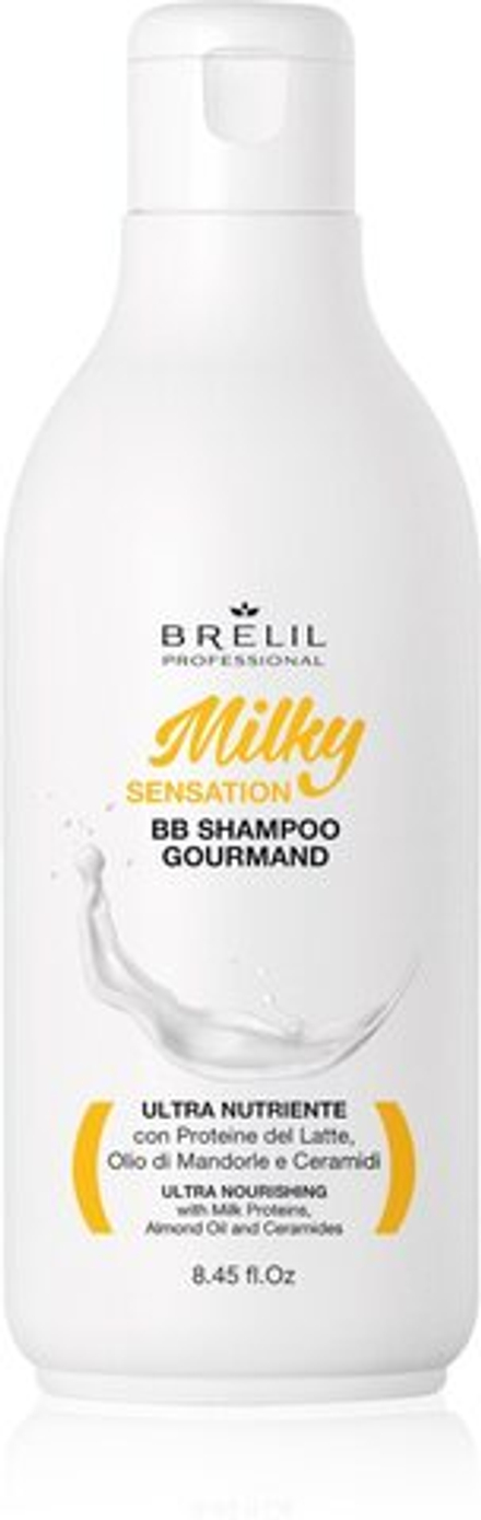 Brelil Numero BB Milky Shampoo - регенерирующий шампунь для ослабленных и поврежденных волос /   250  ml  / GTIN 8011935084449