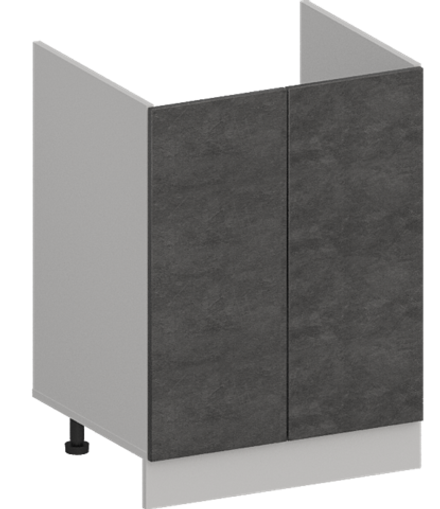 Кухня Модуль ШНМ 600 Графит / Бетон