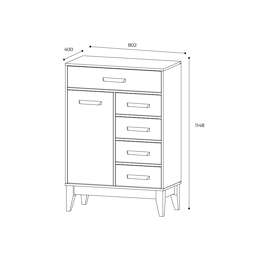 Комод КМ-13 Скандика