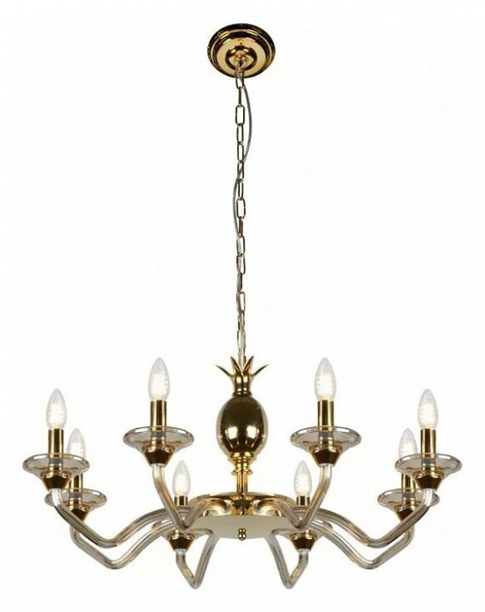 Подвесная люстра iLamp Flo YT2049-8 GD+COG