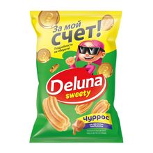 Кукурузные снеки Deluna Чуррос с карамелью 85 г