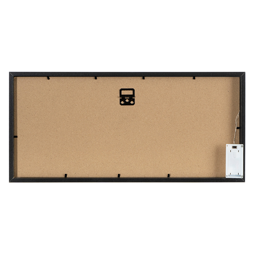 Рамка для фотографий с подсветкой everyday, 23х49 см, черная