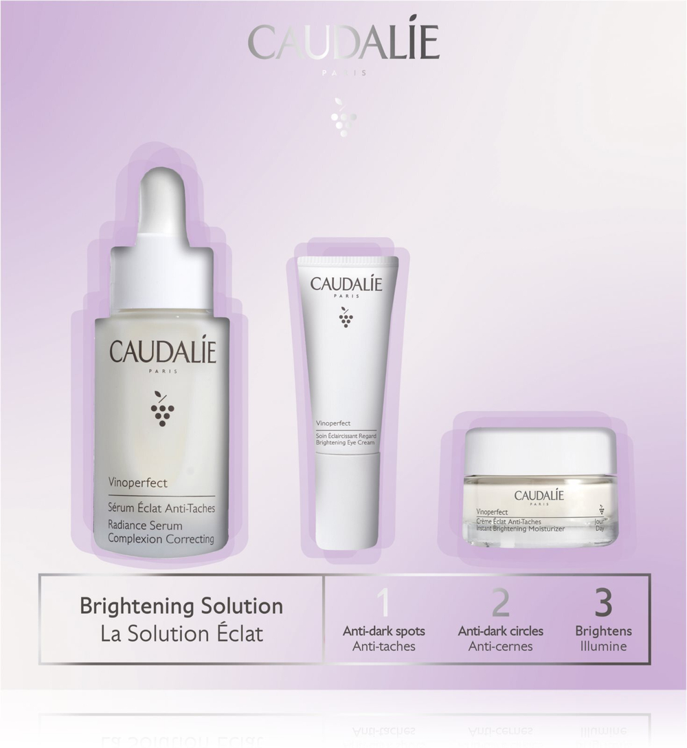 Caudalie Vinoperfect Glow Solution Gift Set - подарочный набор /  3 szt.     / GTIN 3522935028173