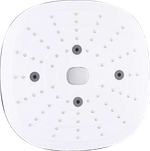 4122(HP) Лейка троп. белый 24*24см  (3-функций,кн) HANSEN (40/1шт)