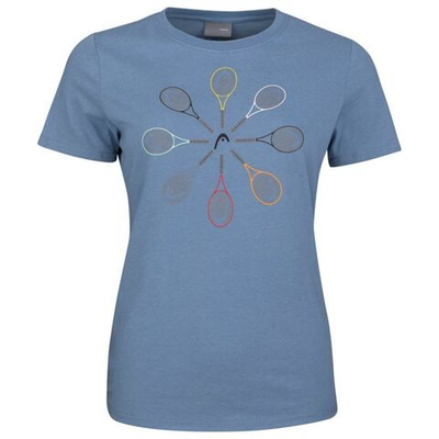 Футболка для девочки теннисная Head Racquet T-Shirt G - infinity blue