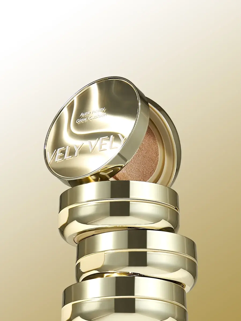 Vely Vely Тональная основа-кушон с рефилом СПФ 50+ РА+++ 23 натуральный Aura Honey Glow Cushion – Natural 15 гр