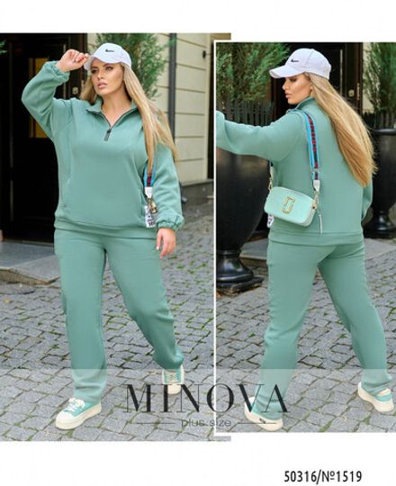 Костюм 1519-оливка Minova Фото 1