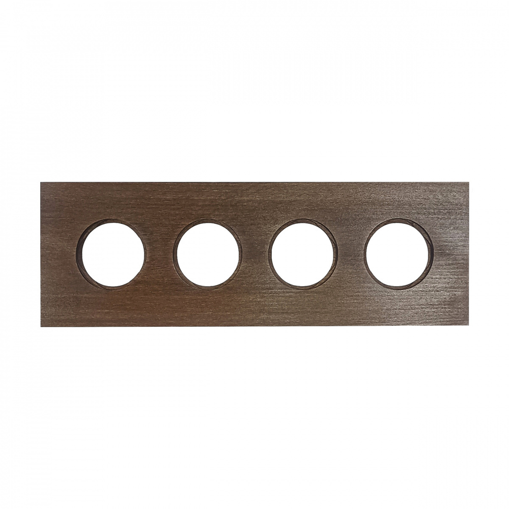 Рамка 4-х постовая, скрытый монтаж, Шедель Форест, дерево, цвет винтаж BF7-640-18