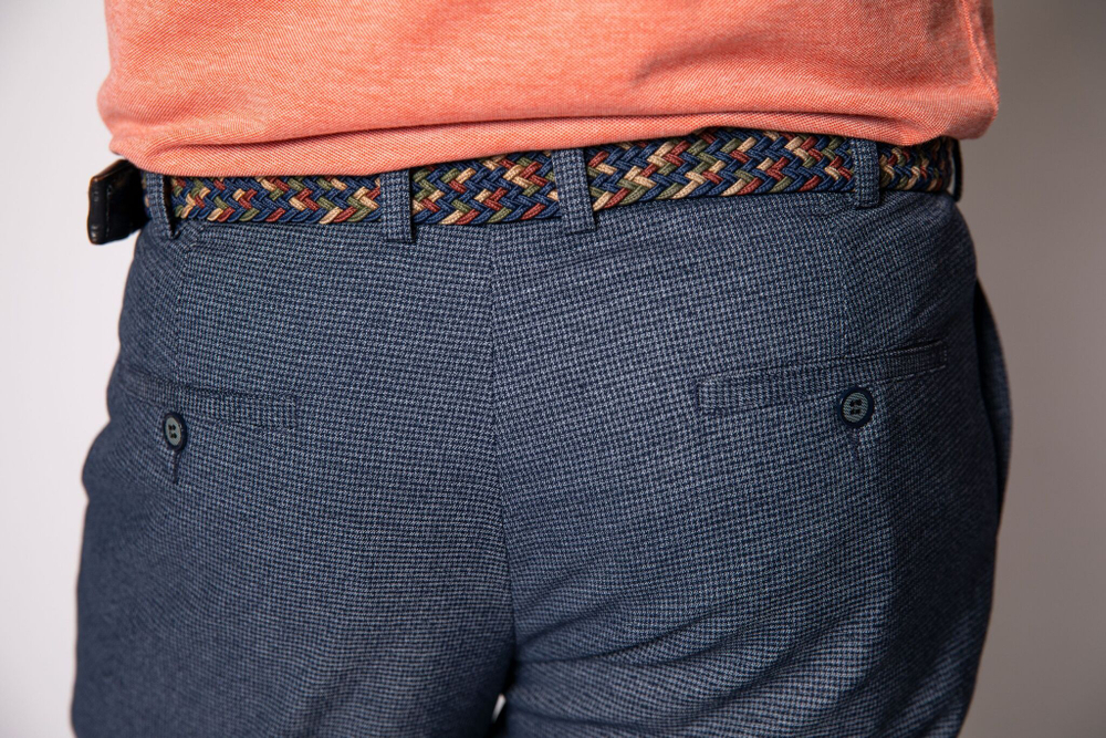 Брюки мужские молодёжные стильные полуклассика кэжуал в мелкую клетку клетчатые зимние осенние весенние демисезонные синие серые 52 XL 2XL XXL размер 170 176 182 188